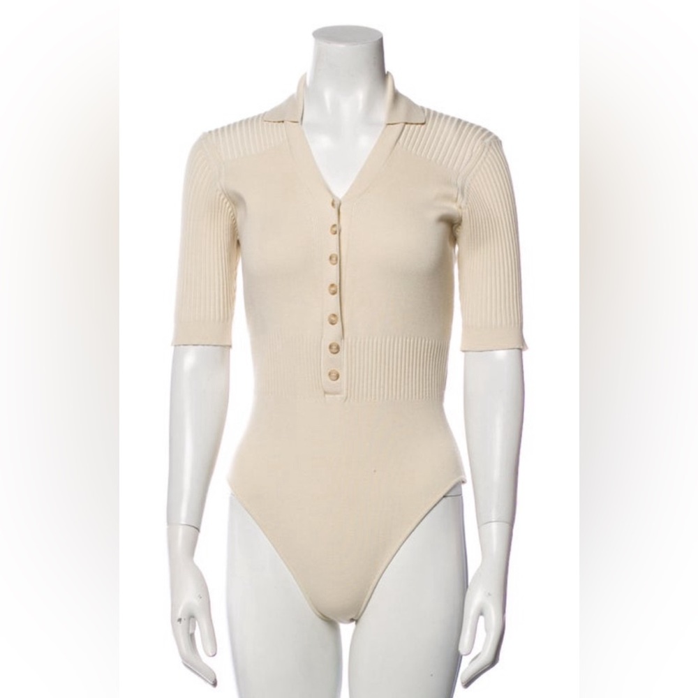 JACQUEMUS cream bodysuit